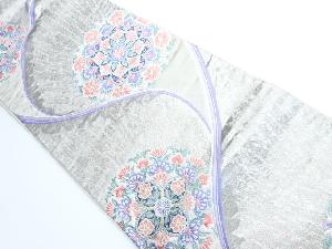 リサイクル　九百錦プラチナ箔　芳繍華紋模様織り出し袋帯